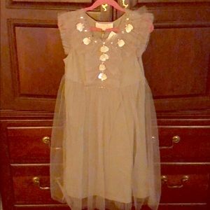 Girls grey/lavender tulle dress new with tags